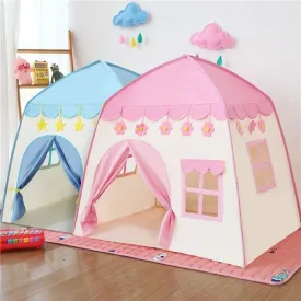 1.3M Portable Children&#39;s Tent Wigwam Folding Kids Tents Tipi Baby Play House Large Girls Pink Princess Castle Child Room Decor