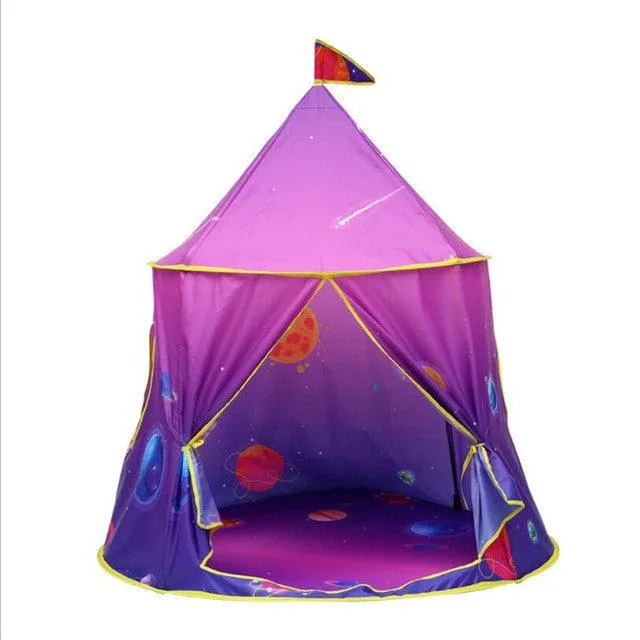 1.3M Portable Children&#39;s Tent Wigwam Folding Kids Tents Tipi Baby Play House Large Girls Pink Princess Castle Child Room Decor