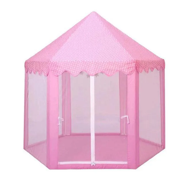 1.3M Portable Children&#39;s Tent Wigwam Folding Kids Tents Tipi Baby Play House Large Girls Pink Princess Castle Child Room Decor