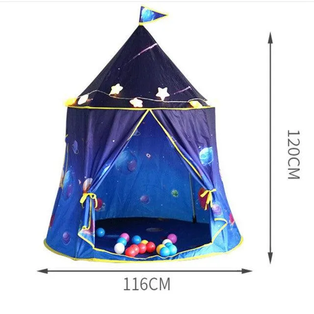 1.3M Portable Children&#39;s Tent Wigwam Folding Kids Tents Tipi Baby Play House Large Girls Pink Princess Castle Child Room Decor