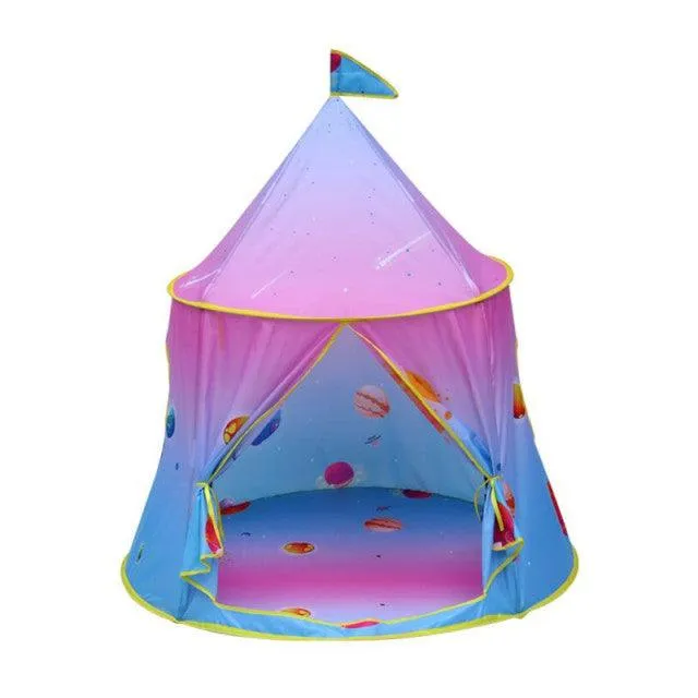 1.3M Portable Children&#39;s Tent Wigwam Folding Kids Tents Tipi Baby Play House Large Girls Pink Princess Castle Child Room Decor