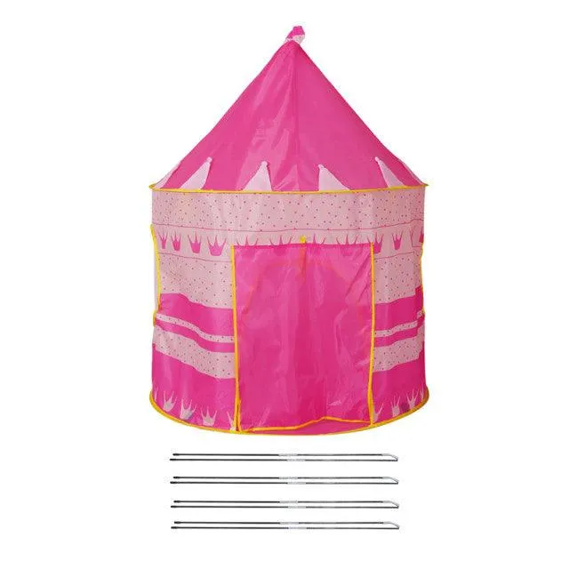 1.3M Portable Children&#39;s Tent Wigwam Folding Kids Tents Tipi Baby Play House Large Girls Pink Princess Castle Child Room Decor
