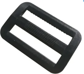 1.5”/38mm Black Plastic Tri-glides Slides Teeth Adjustable Strapping for Webbing, Replacement Parts for Backpacks