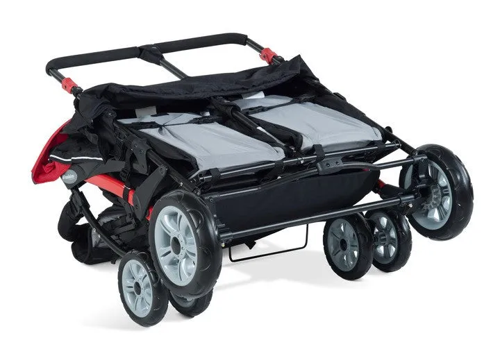 #18618 Gaggle® Quad Sport 4 Passenger Stroller, RED