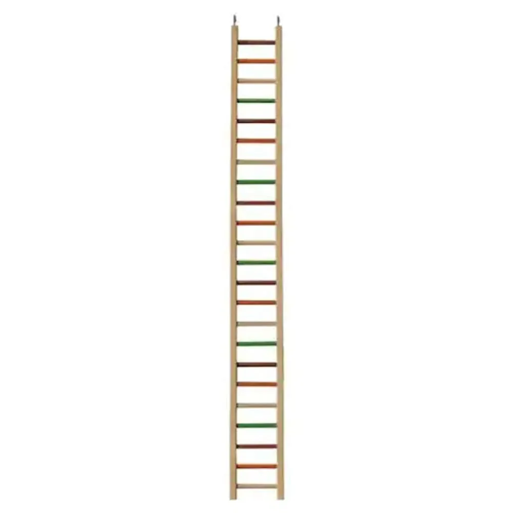 A and E Cages Happy Beaks Wooden Hanging Ladder Bird Toy MD 50in