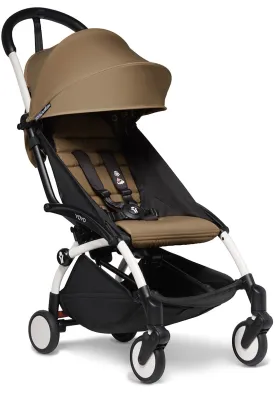 Babyzen YOYO2 Ultra Compact 6  Stroller - White / Toffee