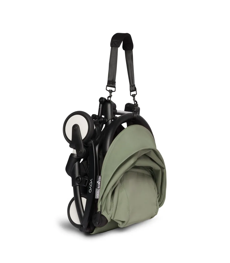 Babyzen YOYO2 Ultra Compact Complete 6  Stroller & Rolling Bag Bundle - White / Olive