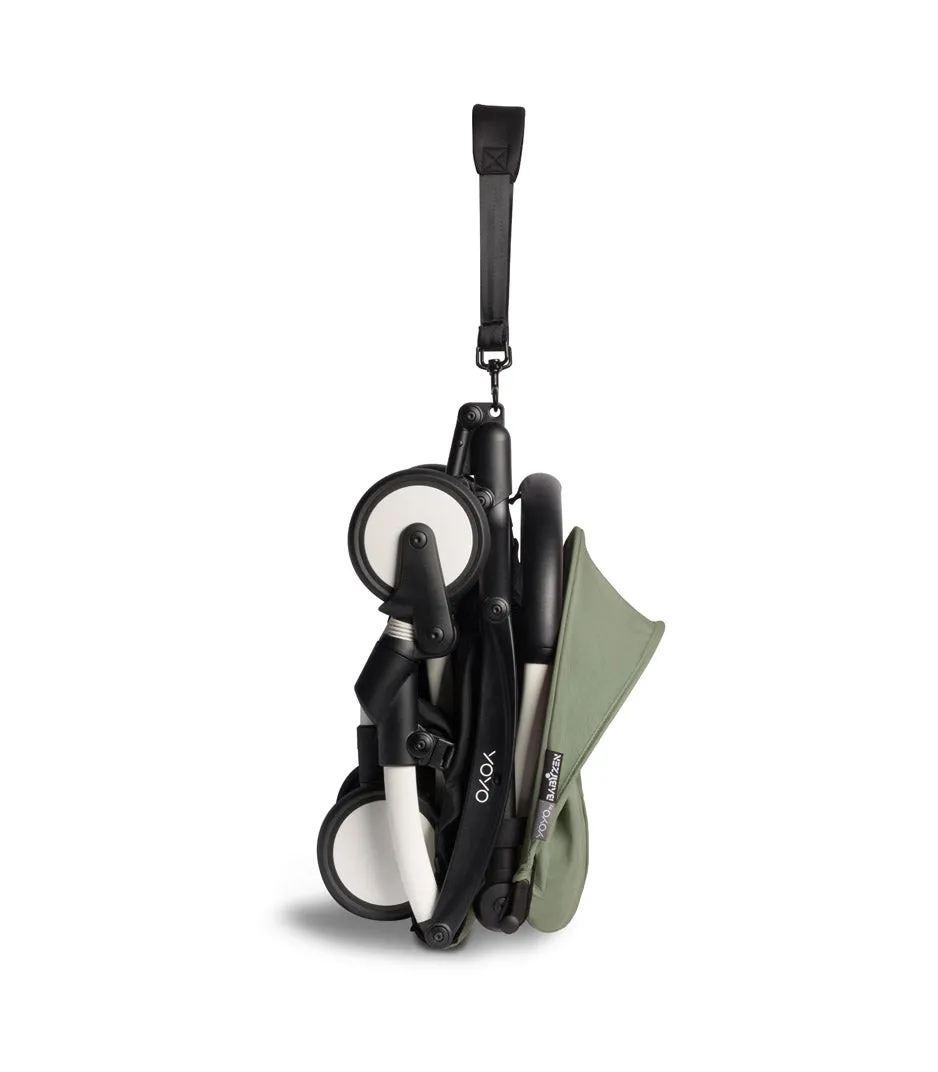 Babyzen YOYO2 Ultra Compact Complete 6  Stroller & Rolling Bag Bundle - White / Olive