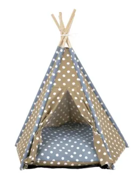 Bud-Z Polka Dot Tent Dog 26x25in