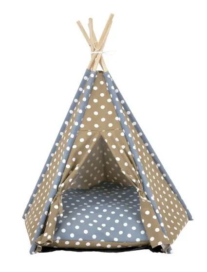 Bud-Z Polka Dot Tent Dog 26x25in