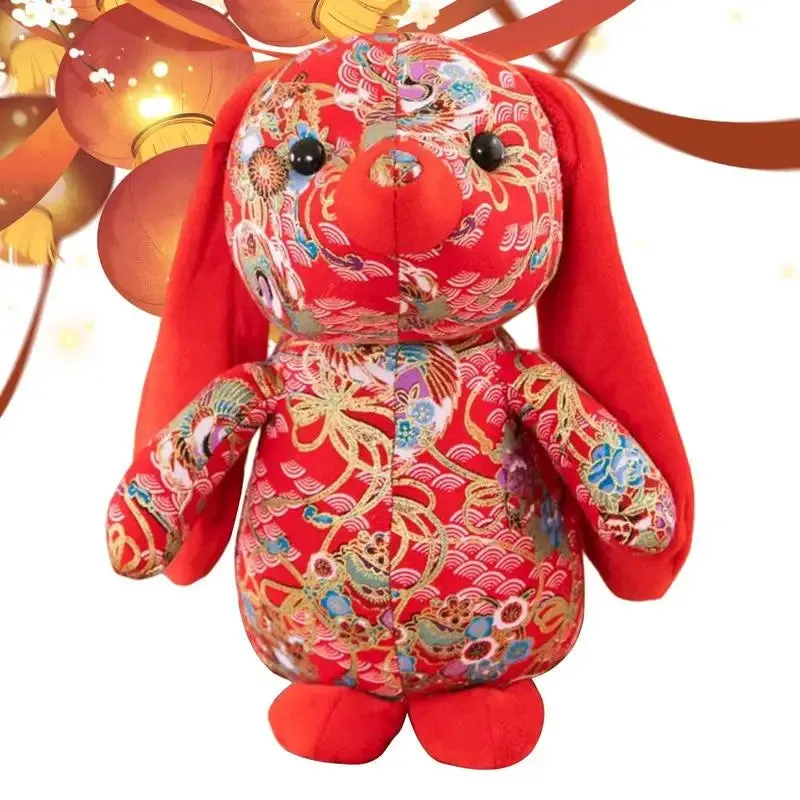 Charming Chinese Bunny Plush Toy: Soft, Cuddly, and Lightweight Stuffed Rabbit Doll