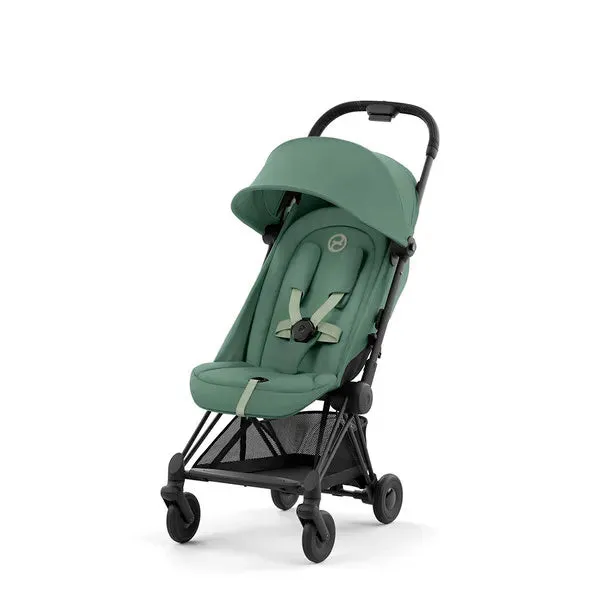 COYA Stroller - Matte Black   Leaf Green