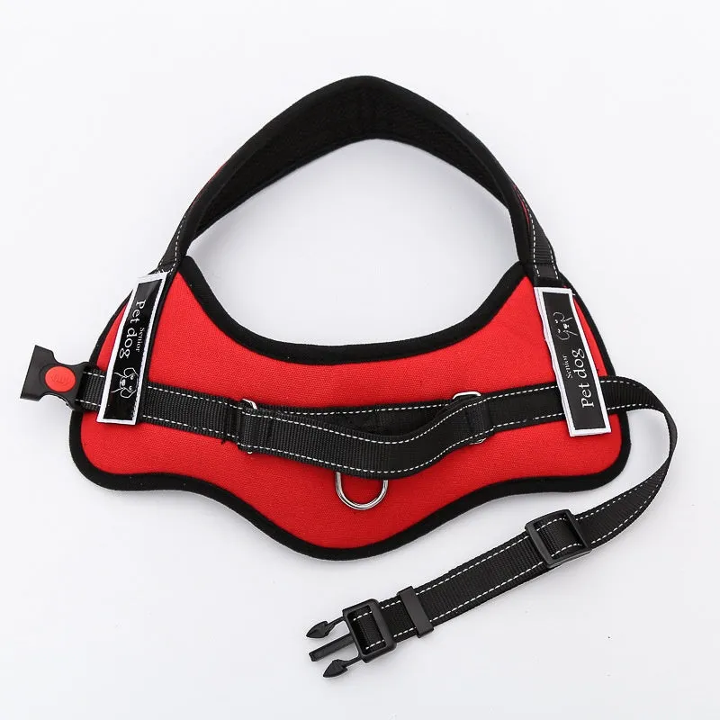 Dog Vest or Leashes For Large Dogs Reflective Police K9 Soft Harness Vest