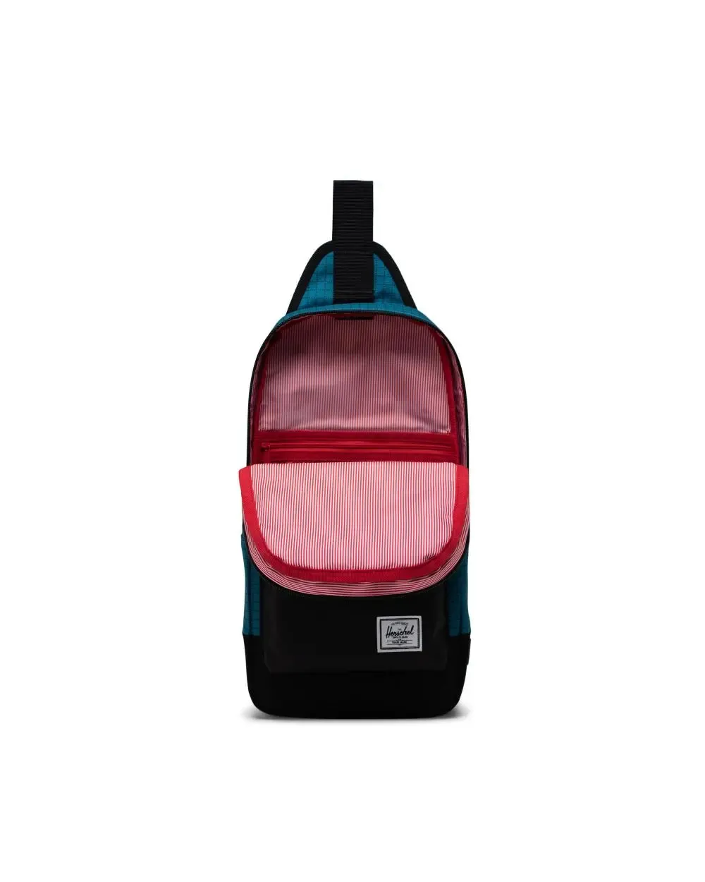Herschel Heritage Shoulder Bag - Harbour Blue Grid/Black/Amber Yellow
