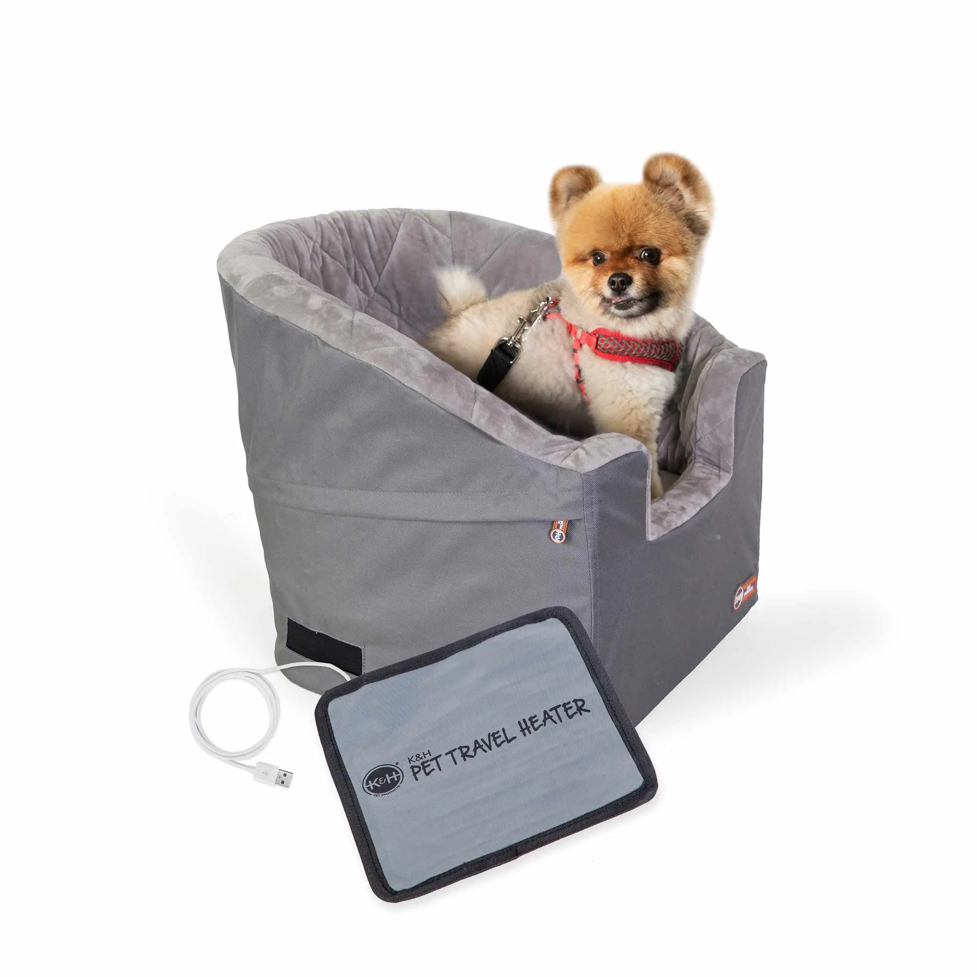 K&H Pet Products Bucket Booster Pet Seat, Heated Knockdown