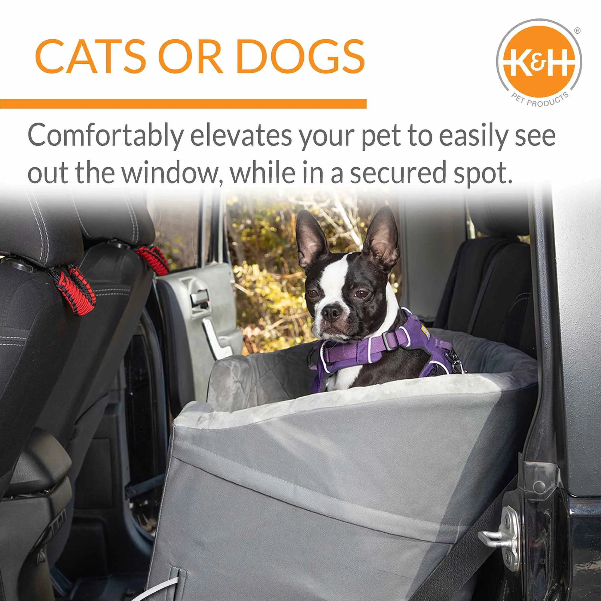 K&H Pet Products Bucket Booster Pet Seat, Heated Knockdown