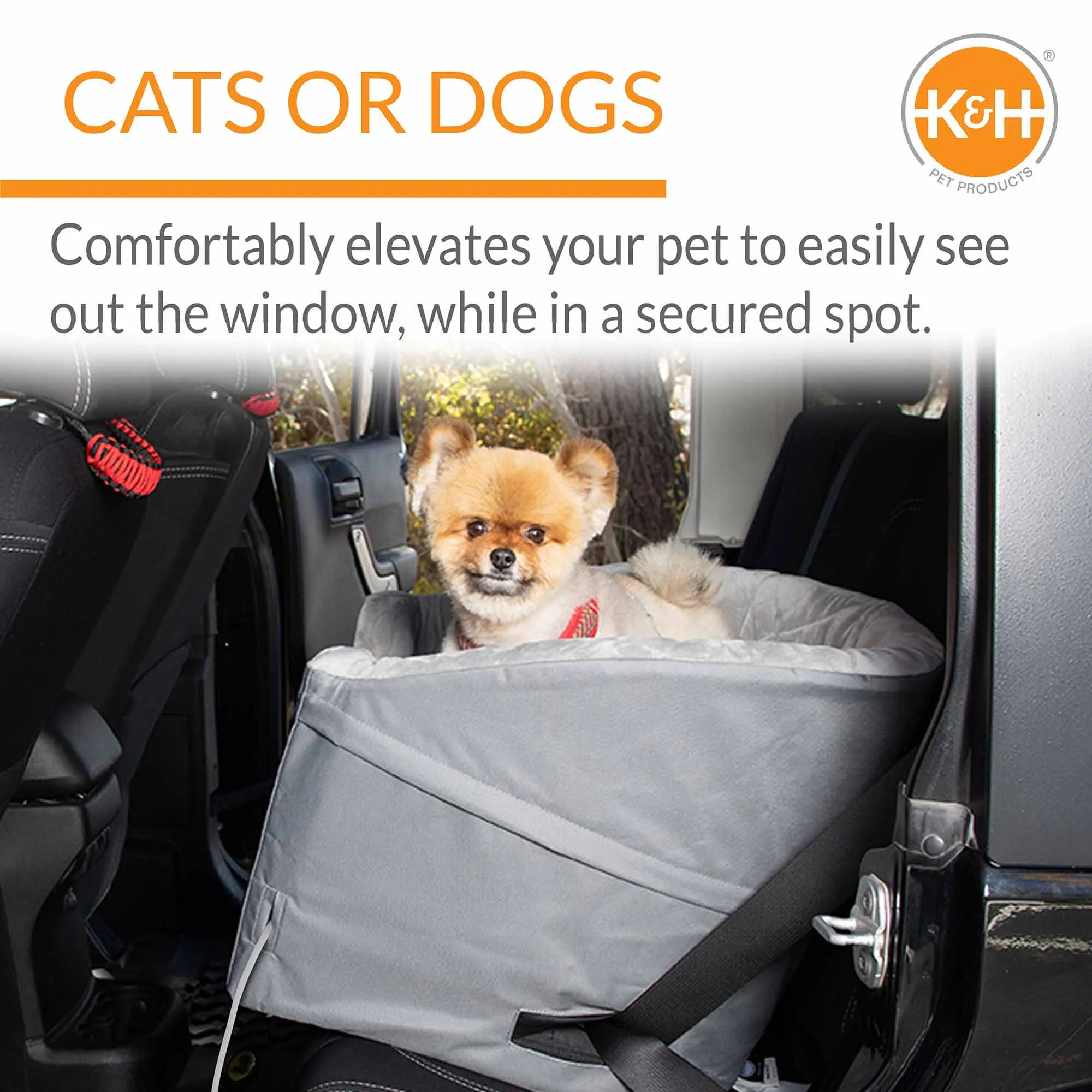 K&H Pet Products Bucket Booster Pet Seat, Heated Knockdown