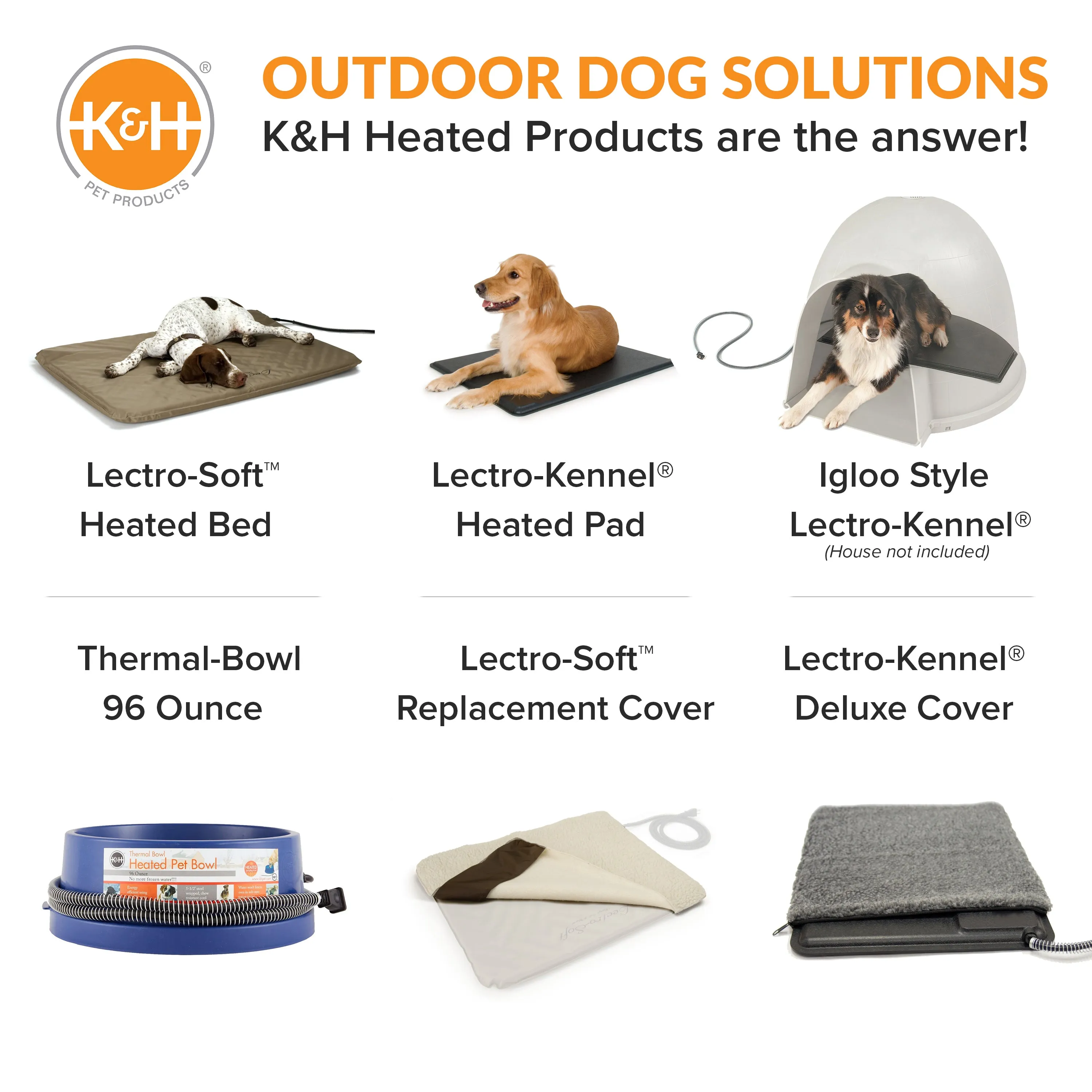 K&H Thermal-Bowl Heated Outdoor Water Bowl