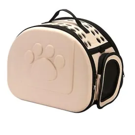 L 42*35*26cm champagne Outdoor portable foldable pet cat bag AZ13002