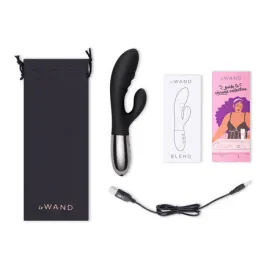 Le Wand BLEND Double Motor Rabbit Rechargeable Vibrator - Black