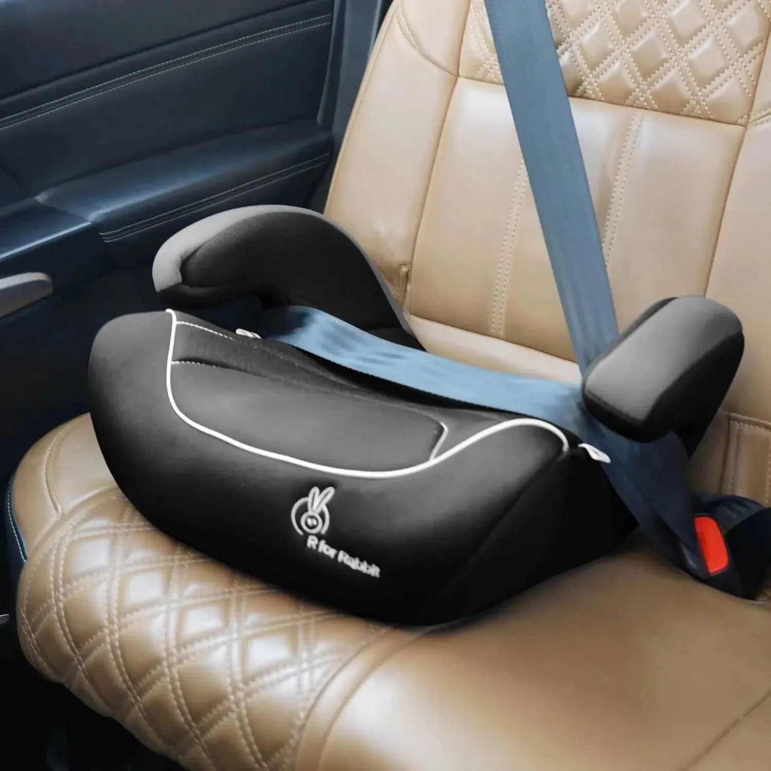 Little Jack Elite Booster Car Seat For 3 to 12 Year Kids (Black Grey)