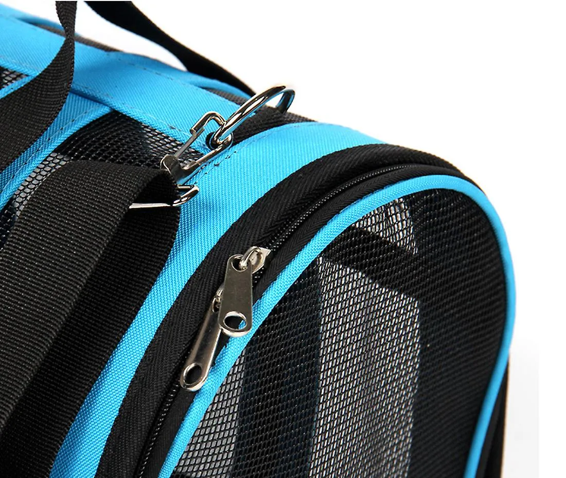 M 43*26*24cm rose red Portable pet outdoor mesh breathable backpack AZ15216