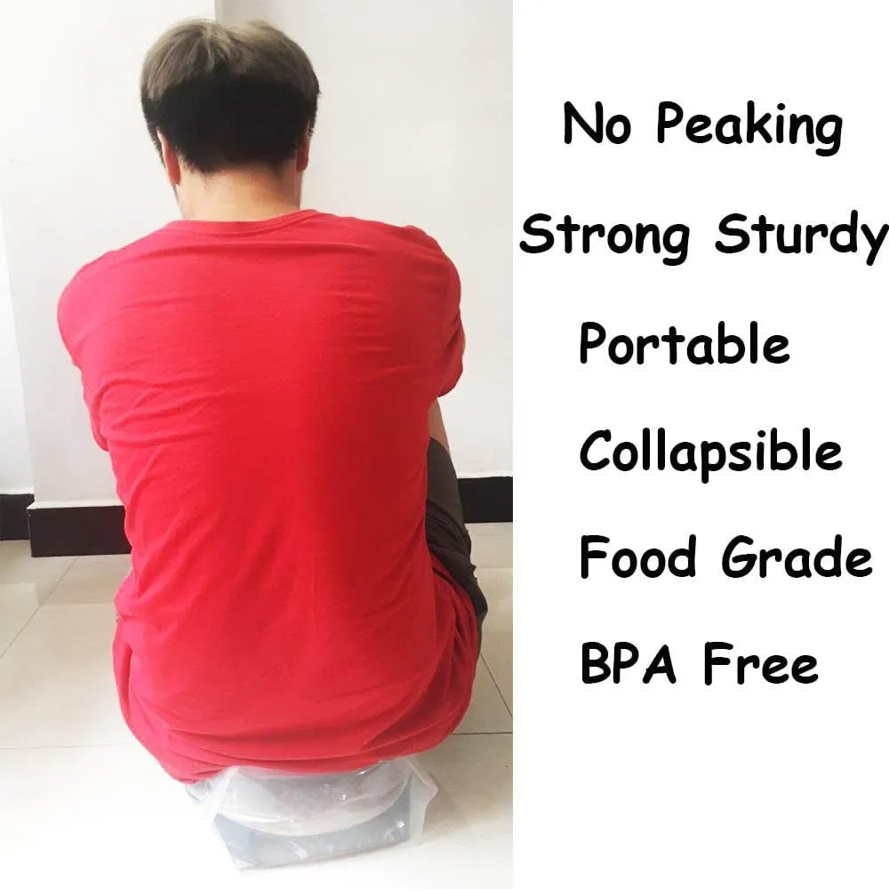 Outdoor Folding Water Bag for Sport Camping Riding Mountaineer Back Packing (10 Pack)