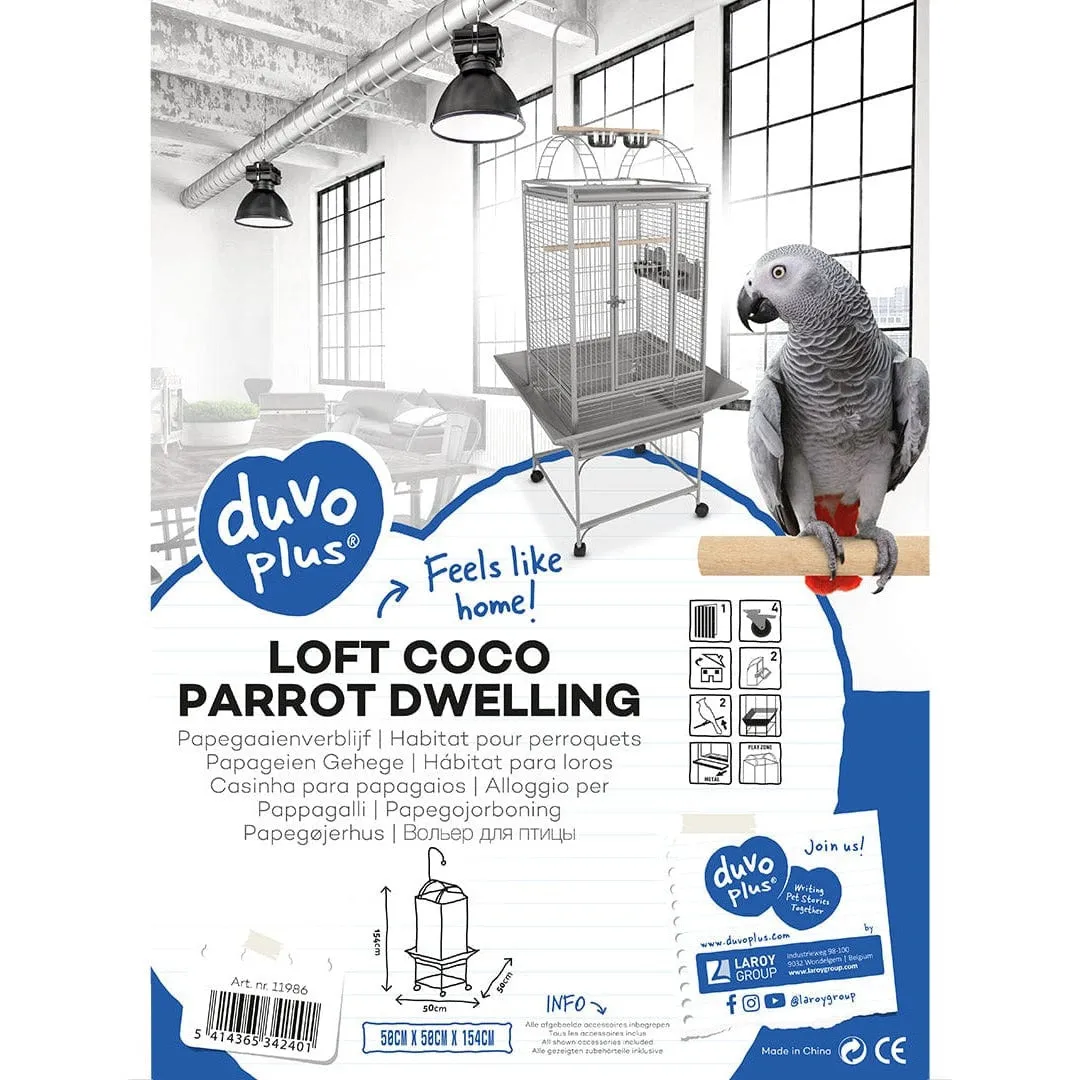 PARROT HABITAT LOFT COCO 50x50x154cm