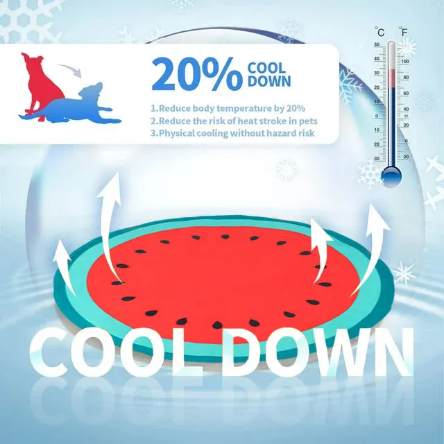 PAWISE  Watermelon Cooling Pet Mat