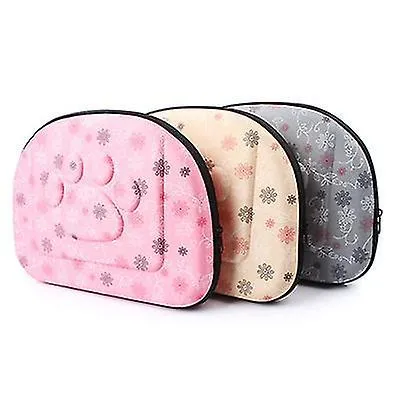 Pet carriers crates outdoor portable pet breathable shoulder bag  folding travel cat backpack pink