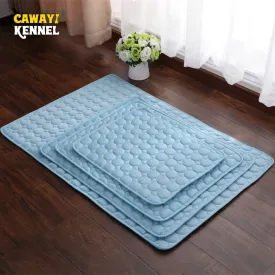 Pet Dog Cooling Mat Summer Keep Cool Ice Silk Mattress