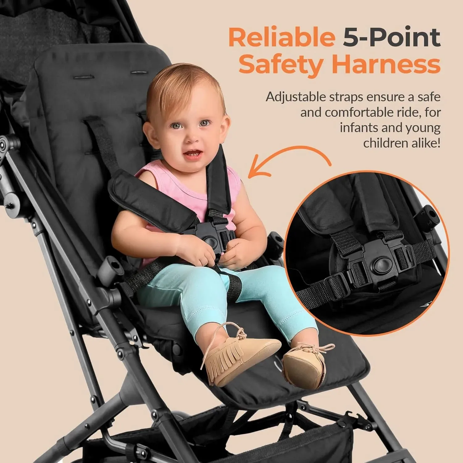 Portable Folding Lightweight Baby Stroller