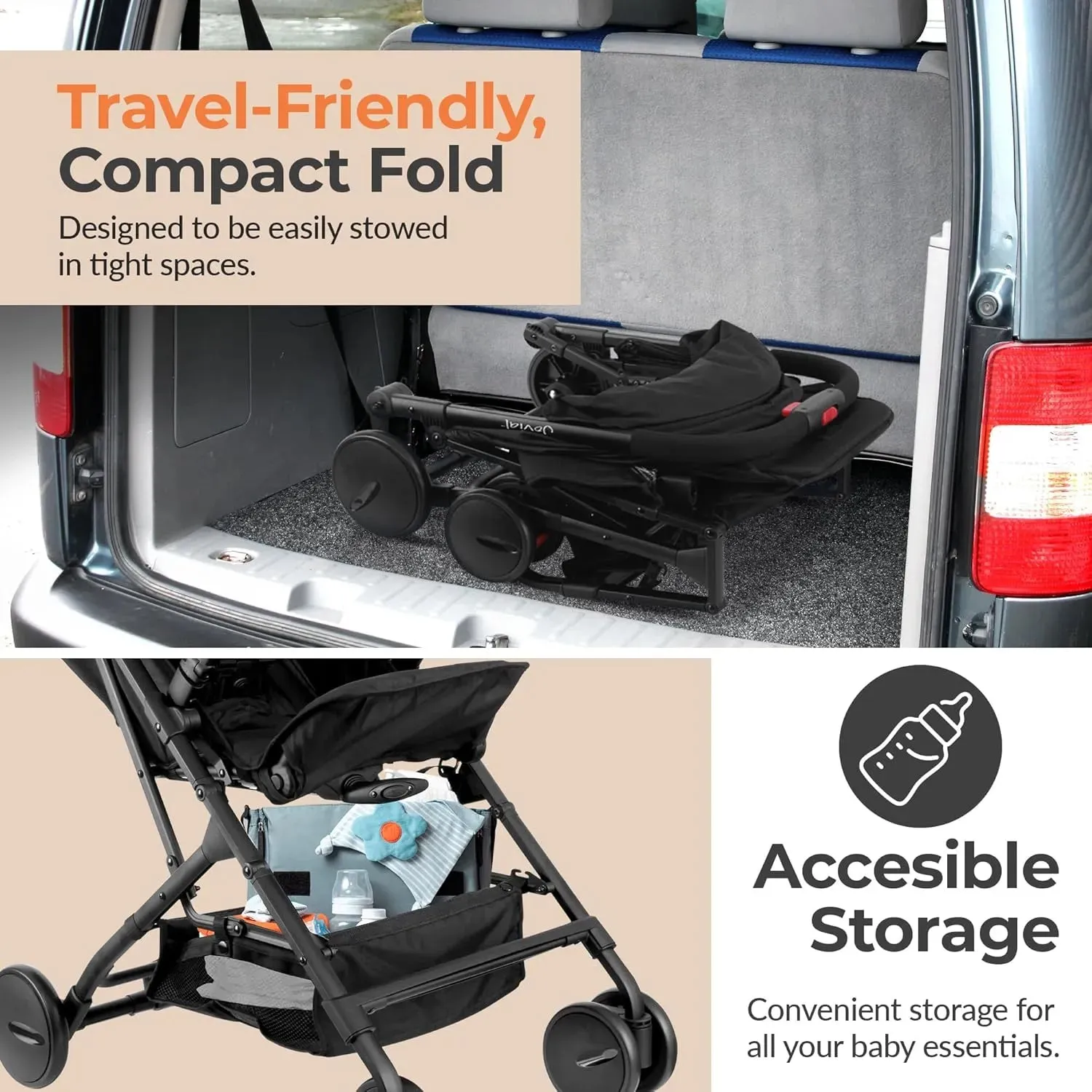Portable Folding Lightweight Baby Stroller