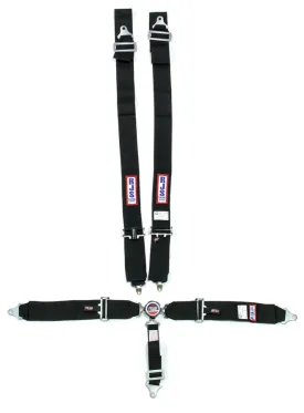 RJS 5-Point Quick Release Camlock Harness System - Black - Bolt it Lap - 2" Anti-Sub