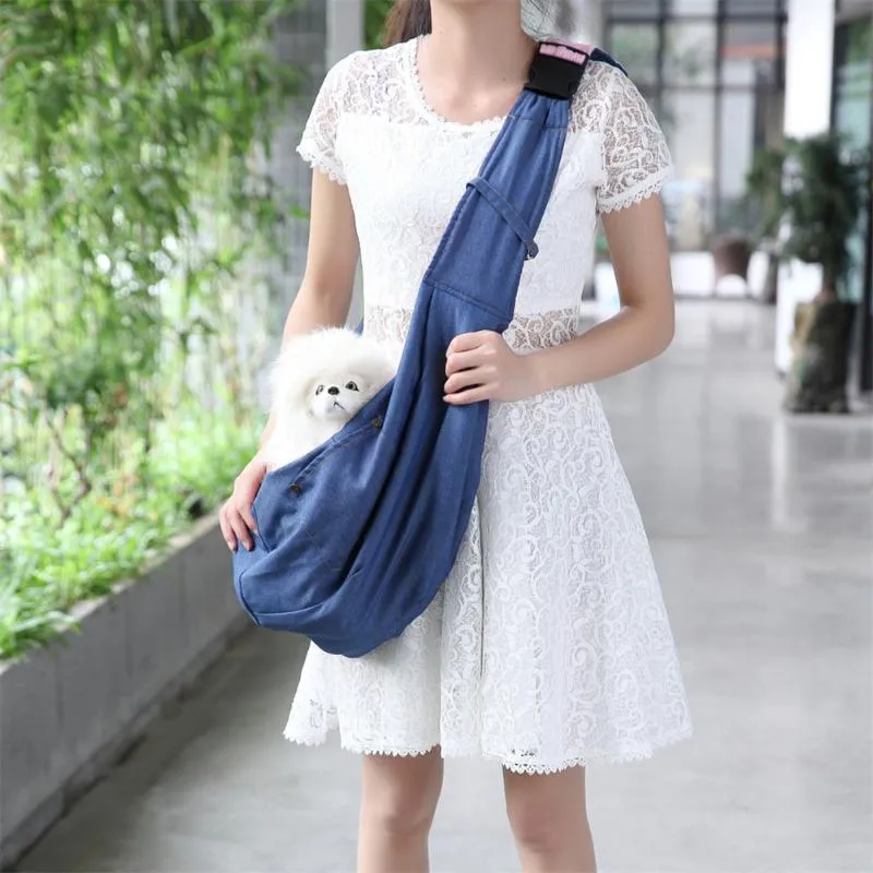 Sidiou Group Pet Bag Single Shoulder Pet Backpack Crossbody Bag Breathable Bag Travel Portable Bag
