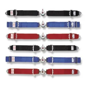 Simpson 55" Camlock Lap Belt - Wrap Around Mount - Pull Down Adjust - Black