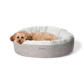 Snooza Cooling Cuddler Powder Grey Dog Bed Large {)_(}