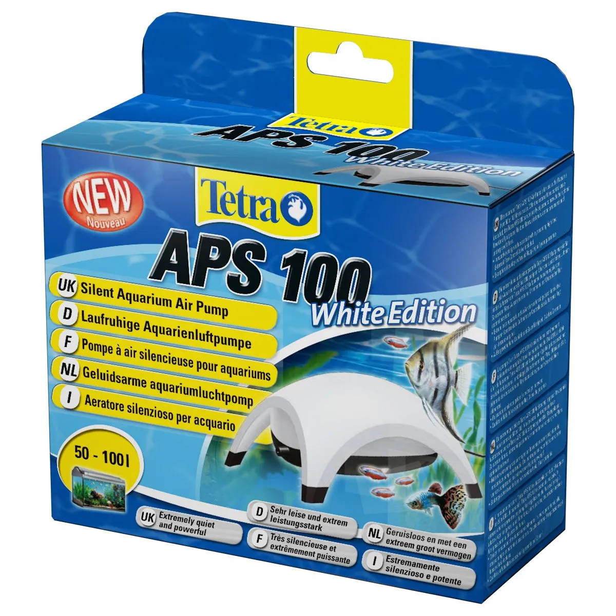 Tetra Aquarium Air Pump APS100 100L/h Tanks <100L