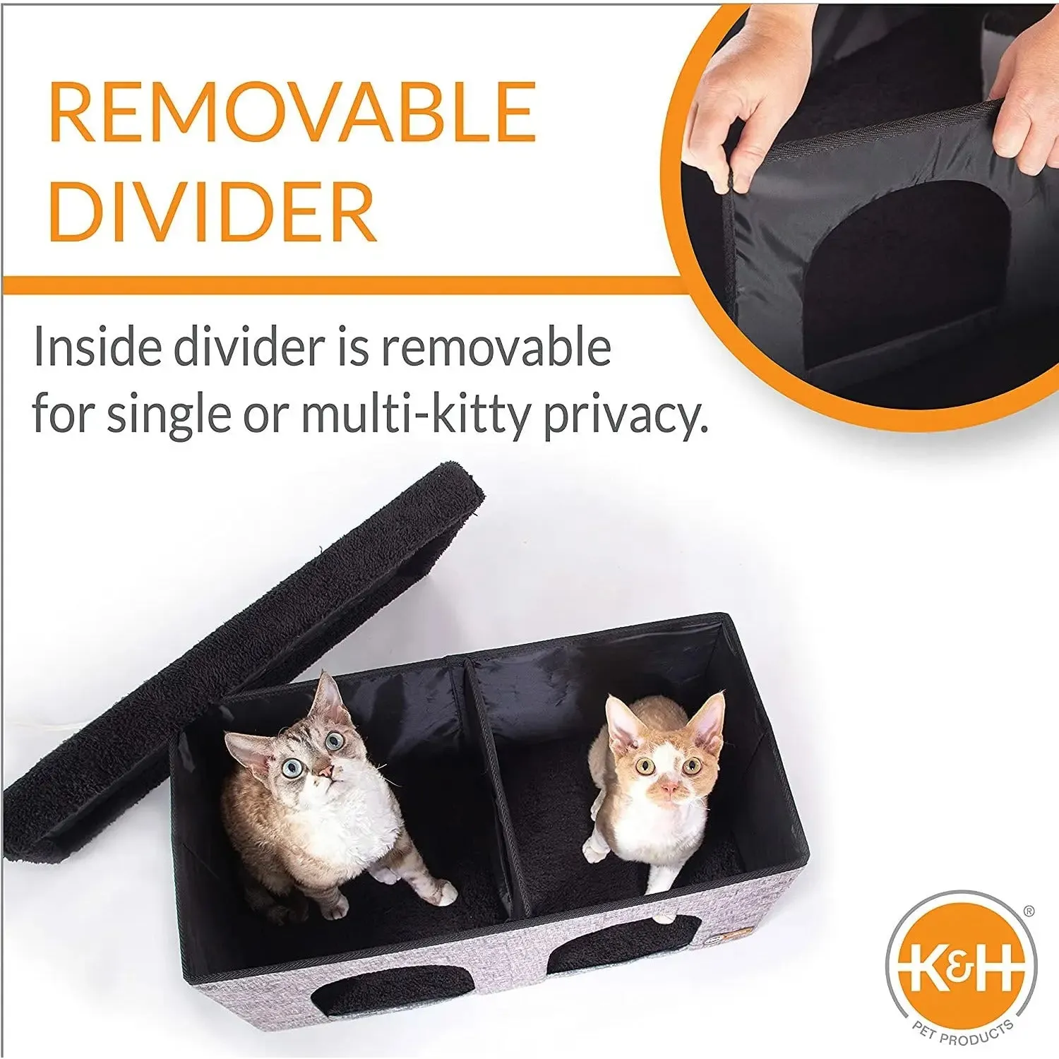 Thermo-Kitty Duplex in Classy Gray, 12" x 24" x 12" 4W