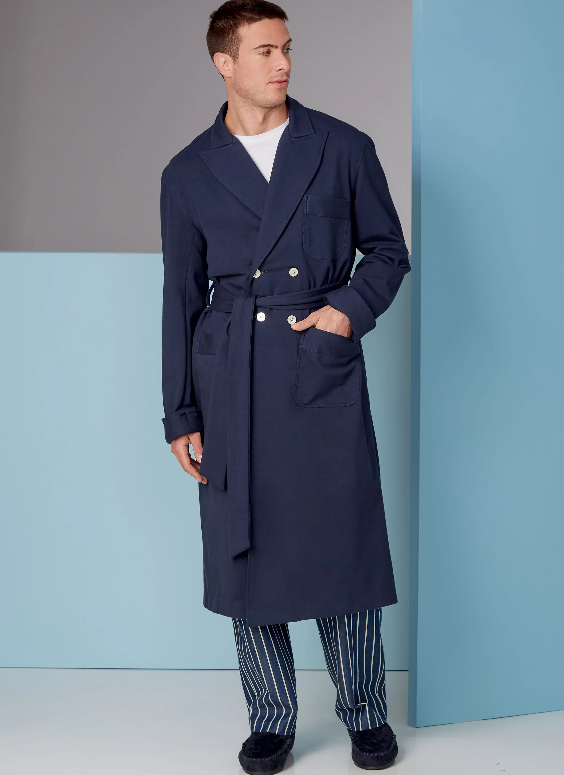 Vogue 1855 Mens Robe and Belt Pattern