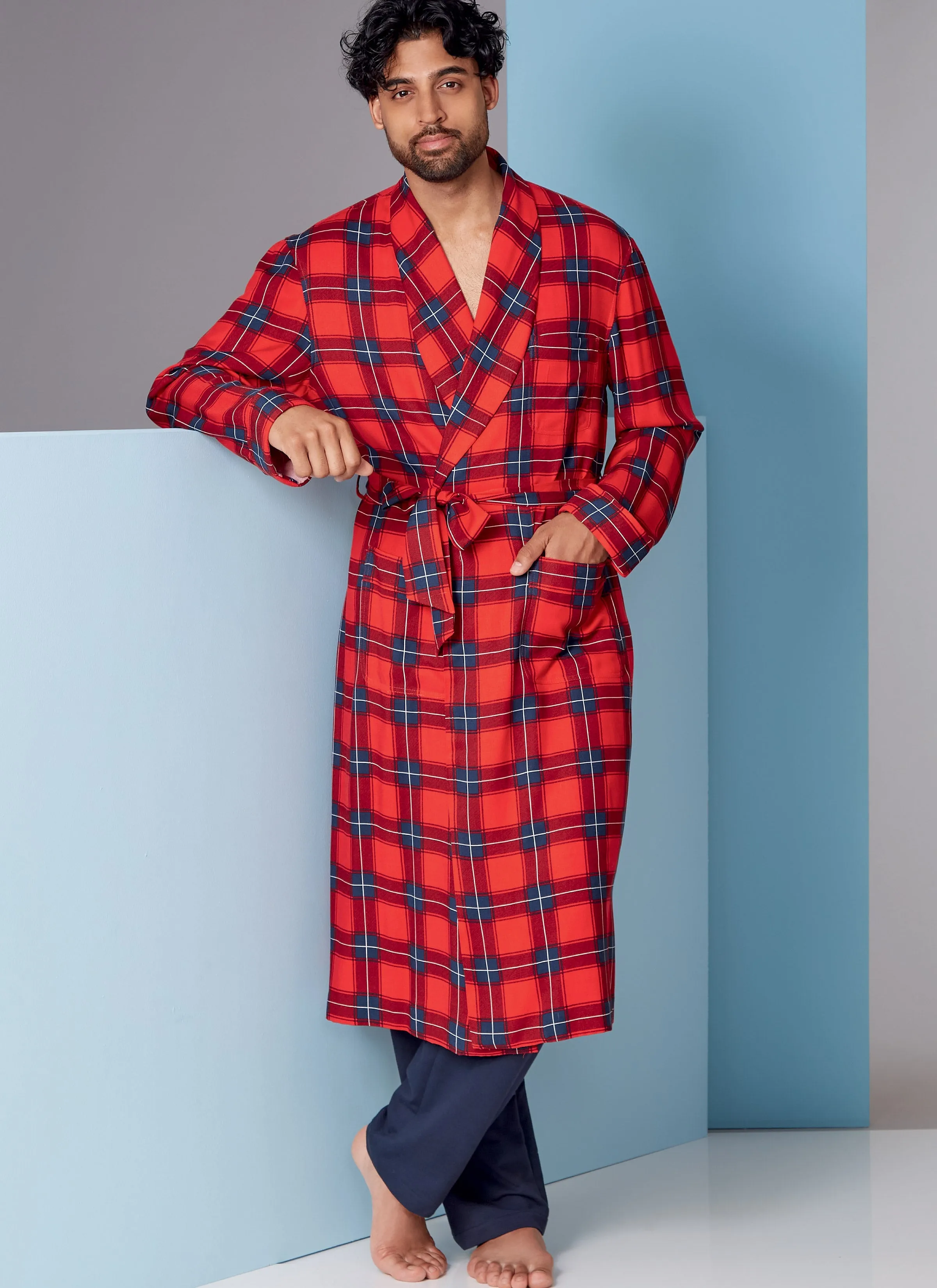 Vogue 1855 Mens Robe and Belt Pattern
