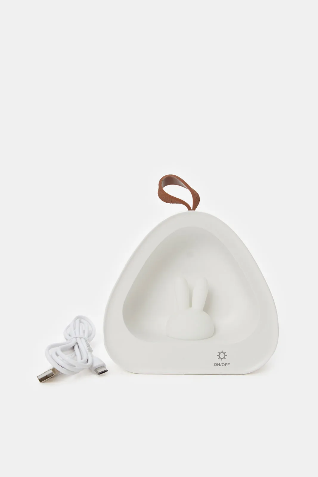 White Cute Rabbit Portable Night Light